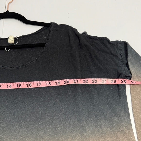 We The Free by Free People Ombré Distressed Long Sleeve Top G/L - Picture 5 of 8